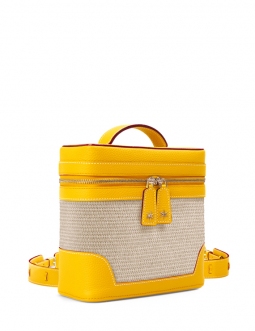 'Écrins Nacelle' Nappa Leather backpack Yellow & Geai