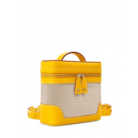'Écrins Nacelle' Sac à dos Cuir Nappa Miel & Crème