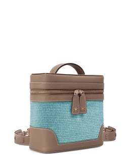 'Écrins Nacelle' Nappa Leather backpack Volcan  & Geai