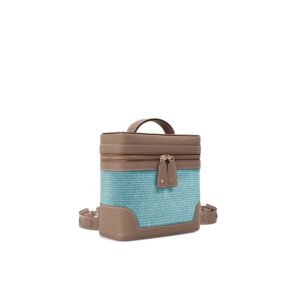 'Écrins Nacelle' Sac à dos Cuir Nappa Volcan & Geai