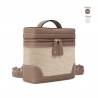 'Écrins Nacelle' Sac à dos Cuir Nappa Volcan & Crème