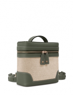 'Écrins Nacelle' Sac à dos Cuir Nappa Taiga & Crème