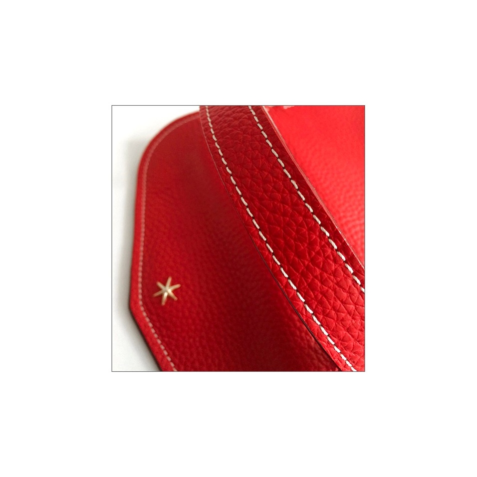 'Chantilly' Sac à main Cuir Nappa Écrevisse, détail.