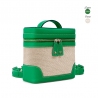 'Écrins Nacelle' Sac à dos Cuir Nappa Lagon & Crème