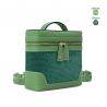 'Écrins Nacelle' Sac à dos Cuir Nappa Asperge & Fougère