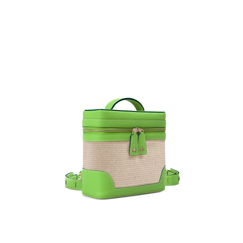 'Écrins Nacelle' Sac à dos Cuir Nappa Pomme & Crème