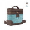 'Écrins Nacelle' Sac à dos Cuir Nappa Chocolat & Geai