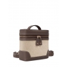 Écrins Nacelle' Nappa Leather backpack Apple Chocolate & Crème