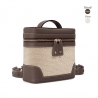 Écrins Nacelle' Nappa Leather backpack Apple Chocolate & Crème