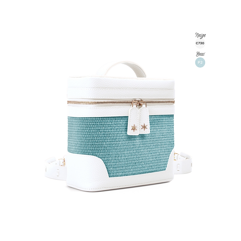 'Écrins Nacelle' Nappa Leather backpack Snow White & Geai