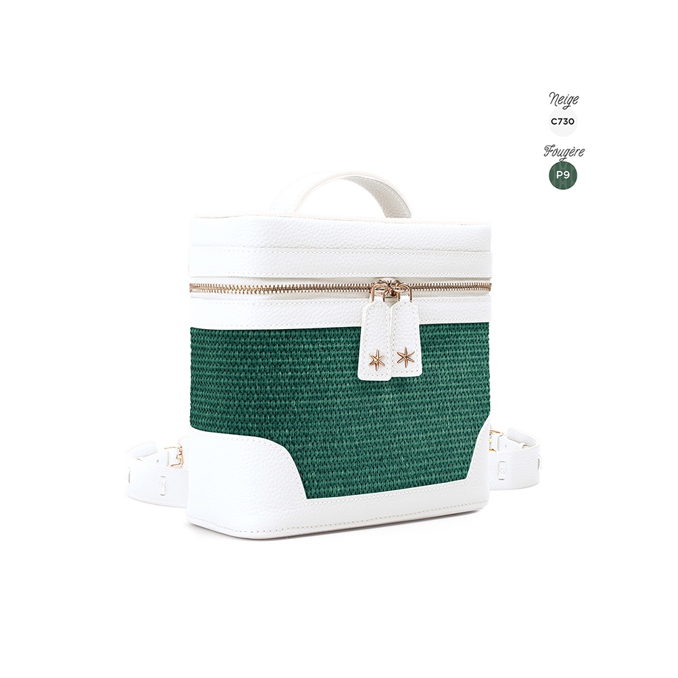 'Écrins Nacelle' Nappa Leather backpack Snow White & Fougère