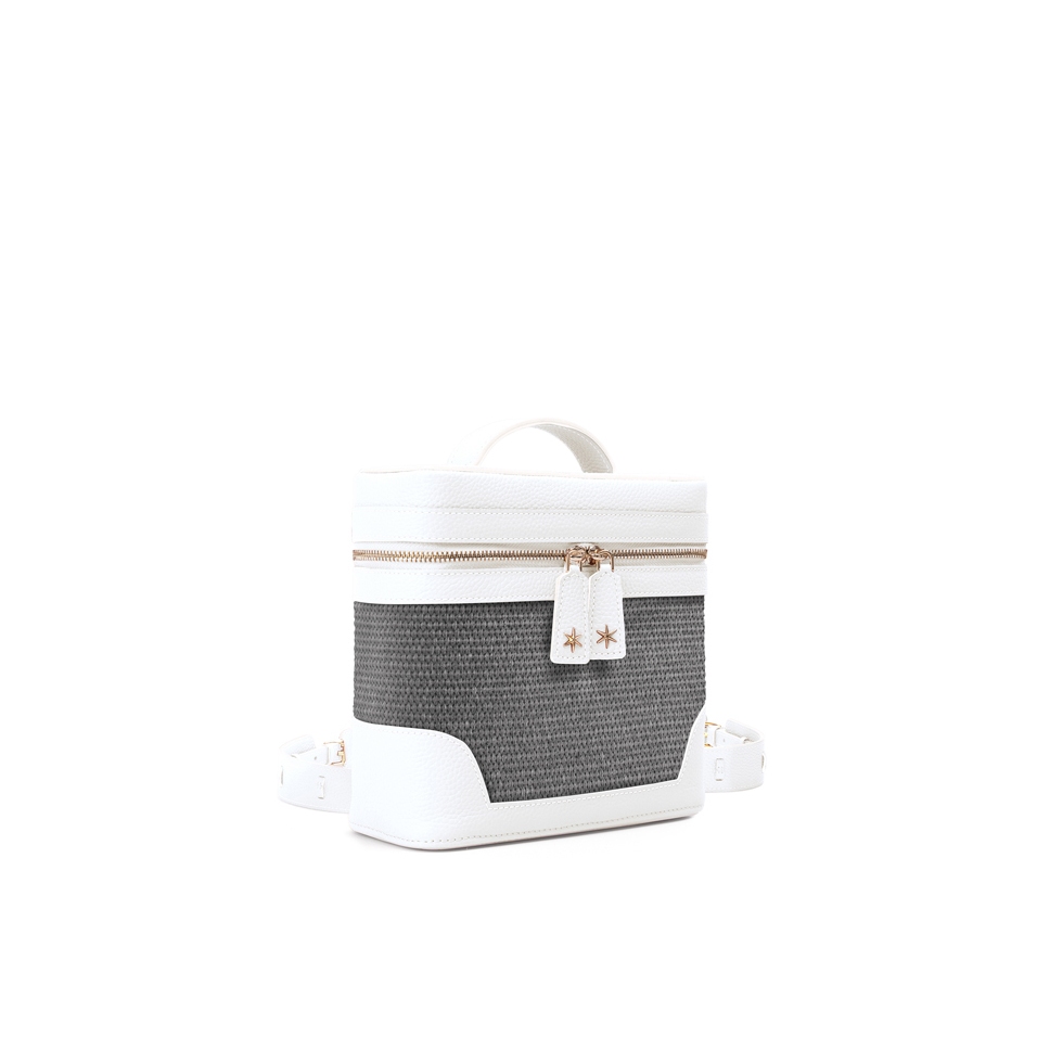 'Écrins Nacelle' Nappa Leather backpack Snow White & Rocher