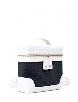 'Écrins Nacelle' Sac à dos Cuir Nappa Neige & Tison
