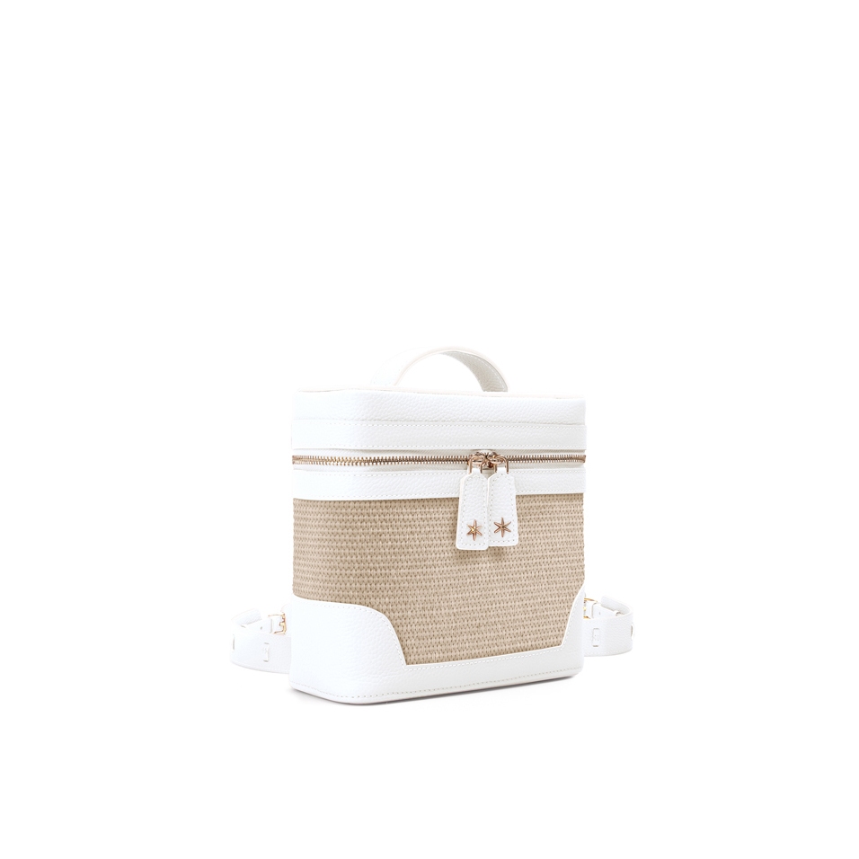 'Écrins Nacelle' Sac à dos Cuir Nappa Neige & Crème
