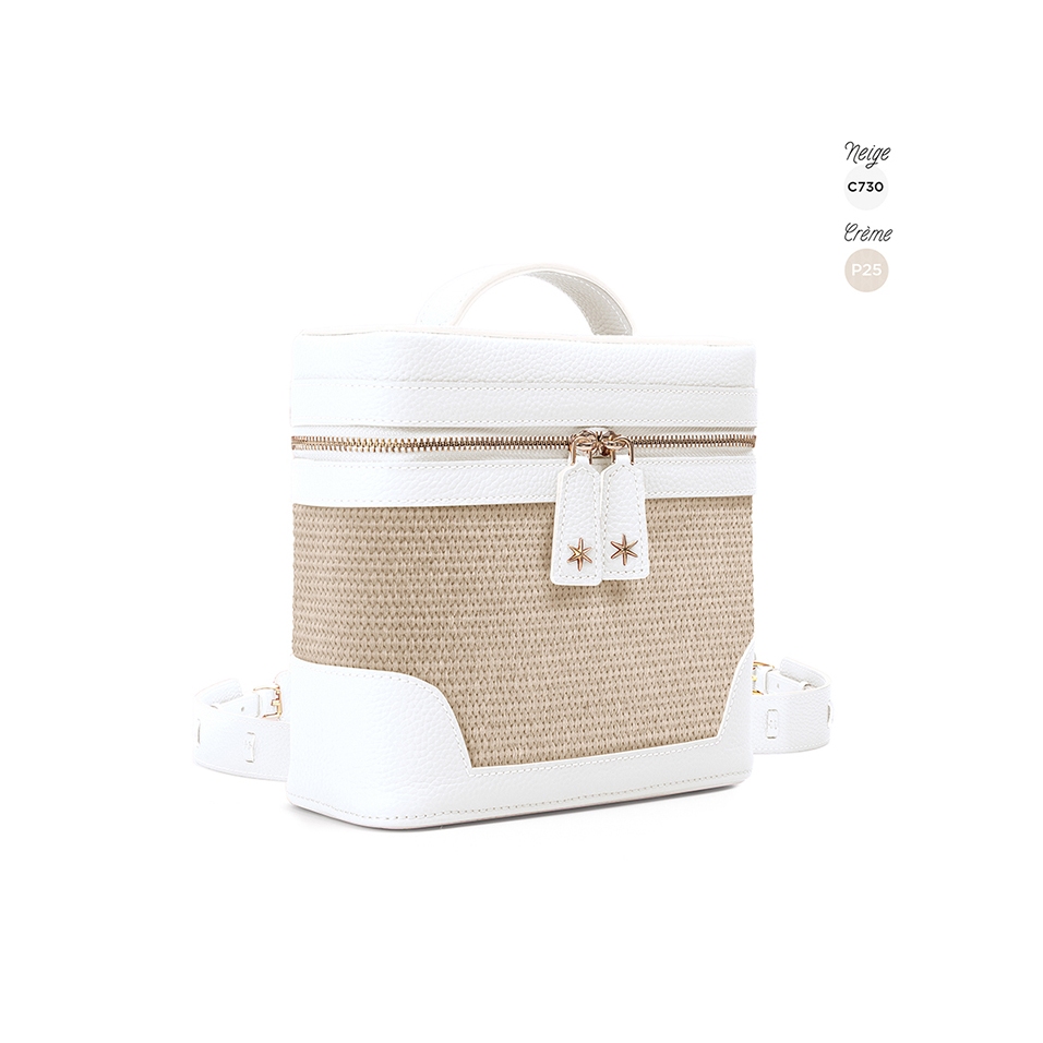 'Écrins Nacelle' Nappa Leather backpack Snow White & Crème