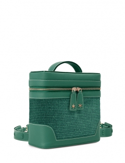 'Écrins Nacelle' Nappa Leather backpack Vert Pin & Fougère