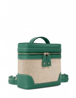 'Écrins Nacelle' Nappa Leather backpack Ardoise & Crème