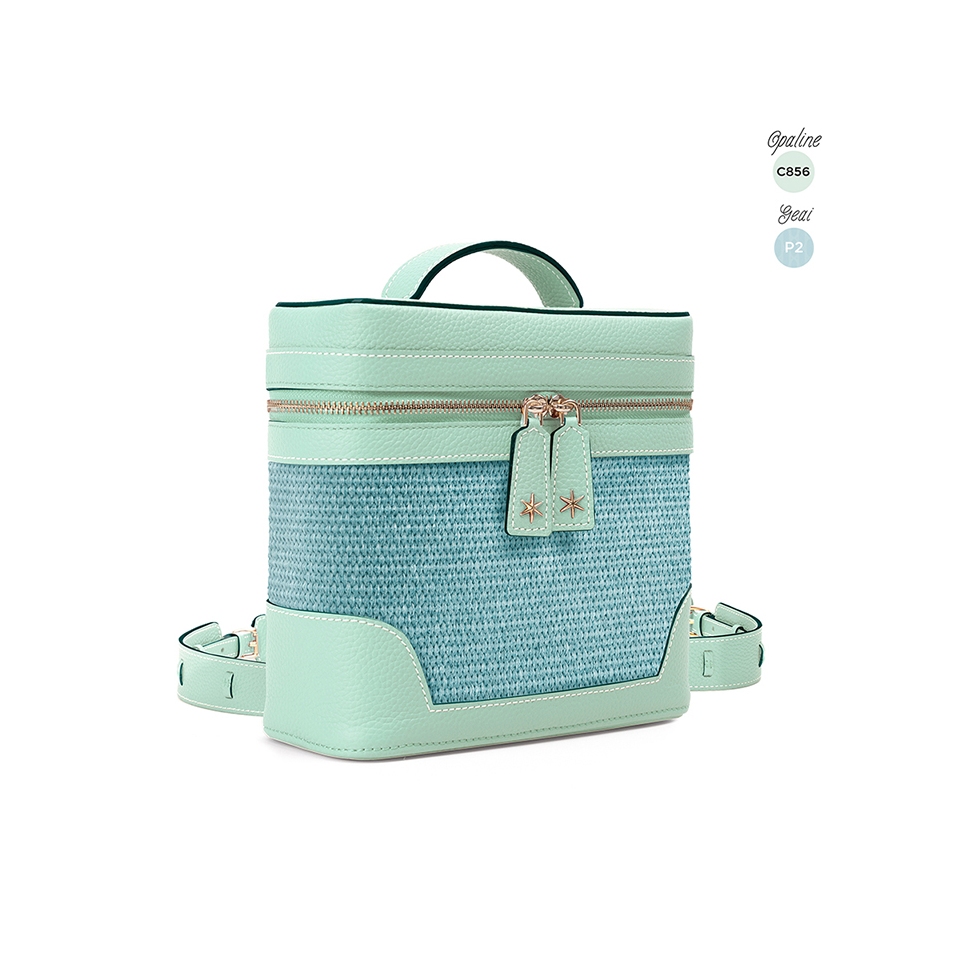'Écrins Nacelle' Nappa Leather backpack Opalin & Geai