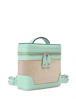 'Écrins Nacelle' Sac à dos Cuir Nappa Opaline & Crème
