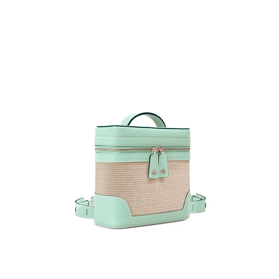 'Écrins Nacelle' Nappa Leather backpack Opaline & Crème