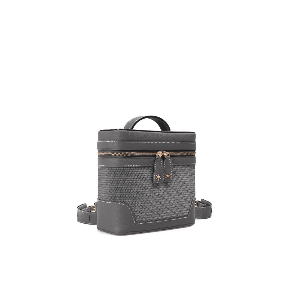 'Écrins Nacelle' Sac à dos Cuir Nappa Ardoise & Rocher