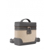 'Écrins Nacelle' Sac à dos Cuir Nappa Ardoise & Crème