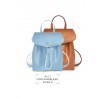 'Fontainebleau' Sac à dos Cuir Cognac & Or