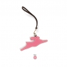 'En L'Air Clé Lièvre' Nappa Leather Key Chain and Charms Rose & Gold