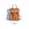 'Fontainebleau' Sac à dos Cuir Cognac & Or