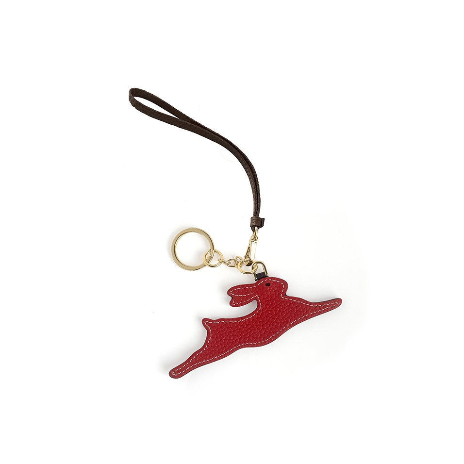 'En L'Air Clé' Porte Clé et Charms en Cuir Nappa