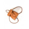 'Fontainebleau' Leather Backpack Cognac & Gold