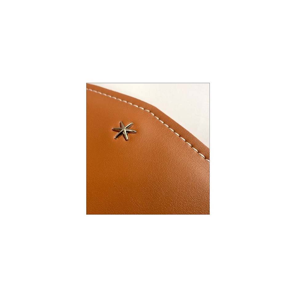 'Fontainebleau' Leather Backpack Cognac & Gold