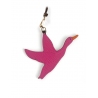 'En L'Air Clé Oie' Nappa Leather Key Chain and Charms Pink & Gold