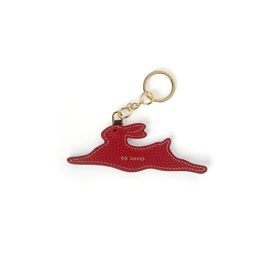 'En L'Air Clé' Porte Clé et Charms en Cuir Nappa
