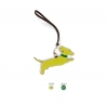 'En L'Air Clé Téckel' Porte Clé et Charms en Cuir Nappa Paille & Or