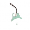 'En L'Air Clé Chat' Nappa Leather Key Chain and Charms Opaline & Gold