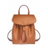 'Fontainebleau' Sac à dos Cuir Cognac & Or