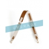 Upgrade 'Entremêlée Duo' Two-tone adjustable shoulder strap in nappa leather