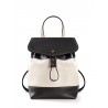'Fontainebleau' Leather Backpack Black & Gold