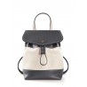 'Fontainebleau' Sac à dos Cuir Volcan & Or