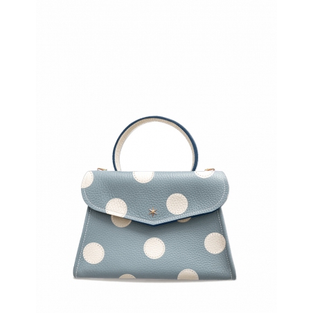 'Chantilly Pois' Nappa Leather handbag Dragée & Gold