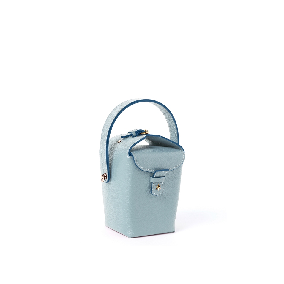 'Tuilerie' Sac à main Seau Cuir Nappa Dragée