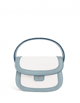 'Figaro Duo' Nappa Leather Handbag Dragée, Cream & Gold