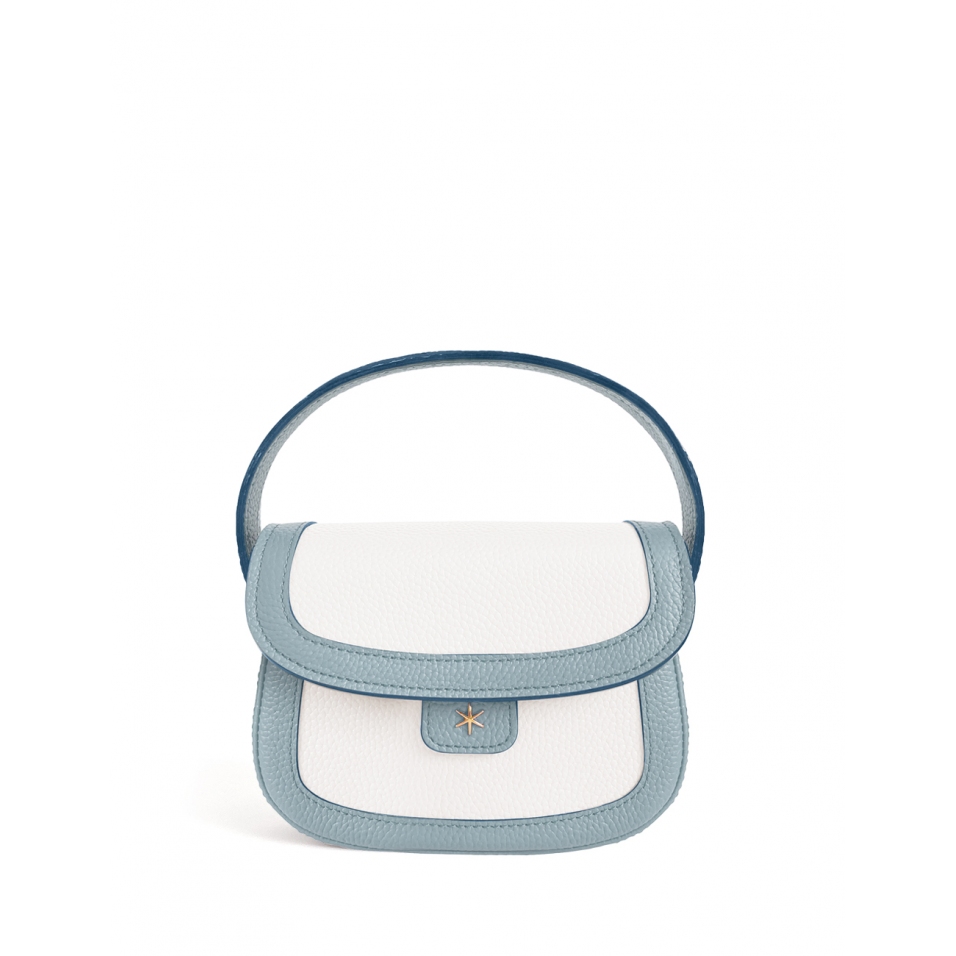 'Figaro Duo' Sac à main Cuir Nappa Dragée, Crème & Or