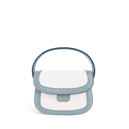'Figaro Duo' Nappa Leather Handbag Dragée, Cream & Gold