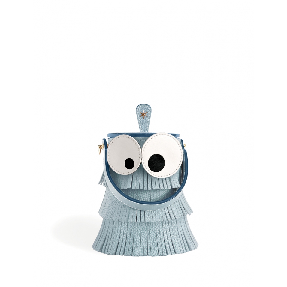 'Octopuce' Sac seau Cuir Nappa Dragée & Or