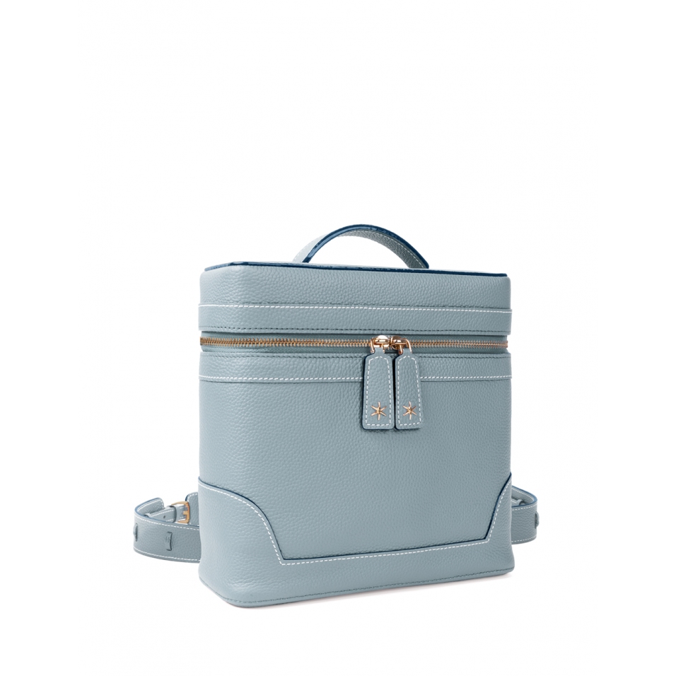 'Écrins' Nappa Leather backpack Dragée & Gold