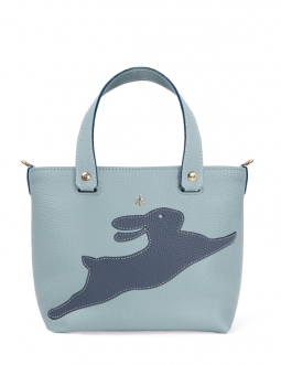 'En L'Air le Sac Lièvre' Sac Cabas Cuir Nappa Dragée & Or