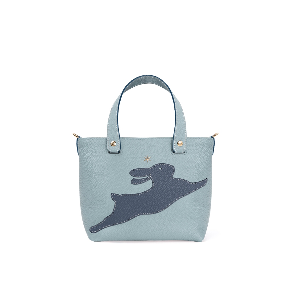 'En L'Air le Sac Lièvre' Sac Cabas Cuir Nappa Dragée & Or