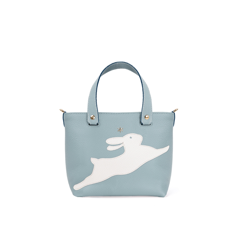 'En L'Air le Sac Lièvre' Nappa Leather Handbag Dragée & Gold